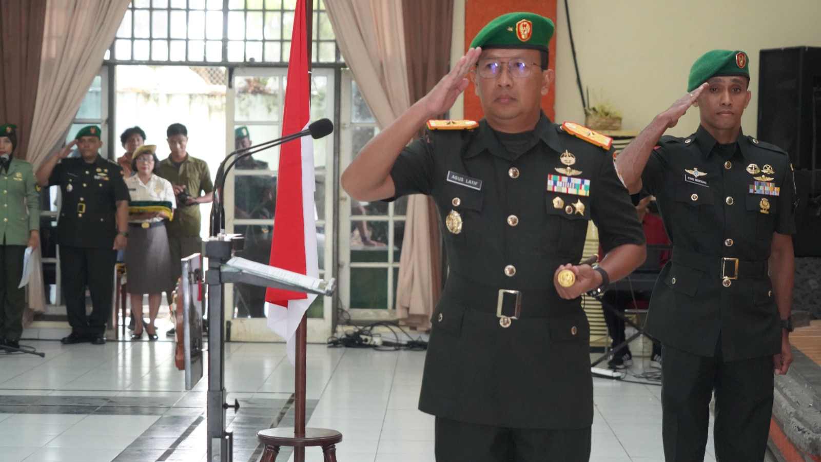 Tradisi Laporan Korps Pejabat Korem 163 Wira Satya Dan Acara Serah