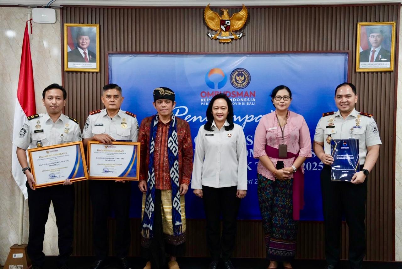 Kanwil Imigrasi Bali Perkuat Kualitas Pelayanan Publik, UPT Raih Predikat Baik dari Ombudsman RI