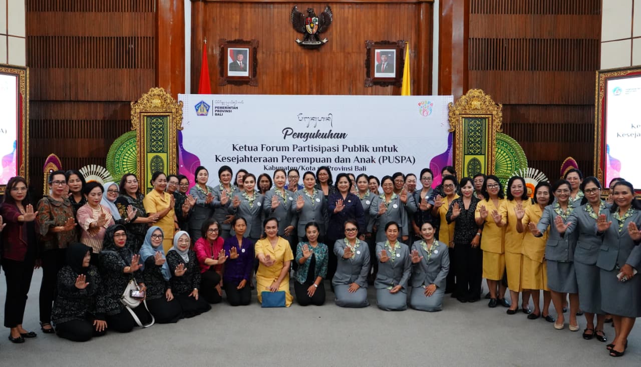 Cegah Tindak Kekerasan pada Perempuan dan Anak, Ny. Seniasih Giri Prasta Perkuat Sinergi Forum PUSPA