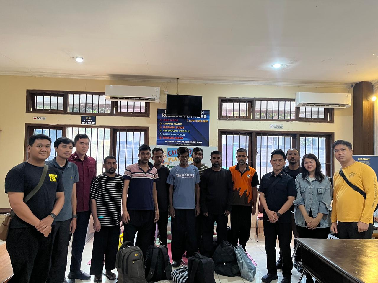 Masuk Tanpa Pemeriksaan Resmi, 7 WN Bangladesh Ditahan di Rudenim Denpasar