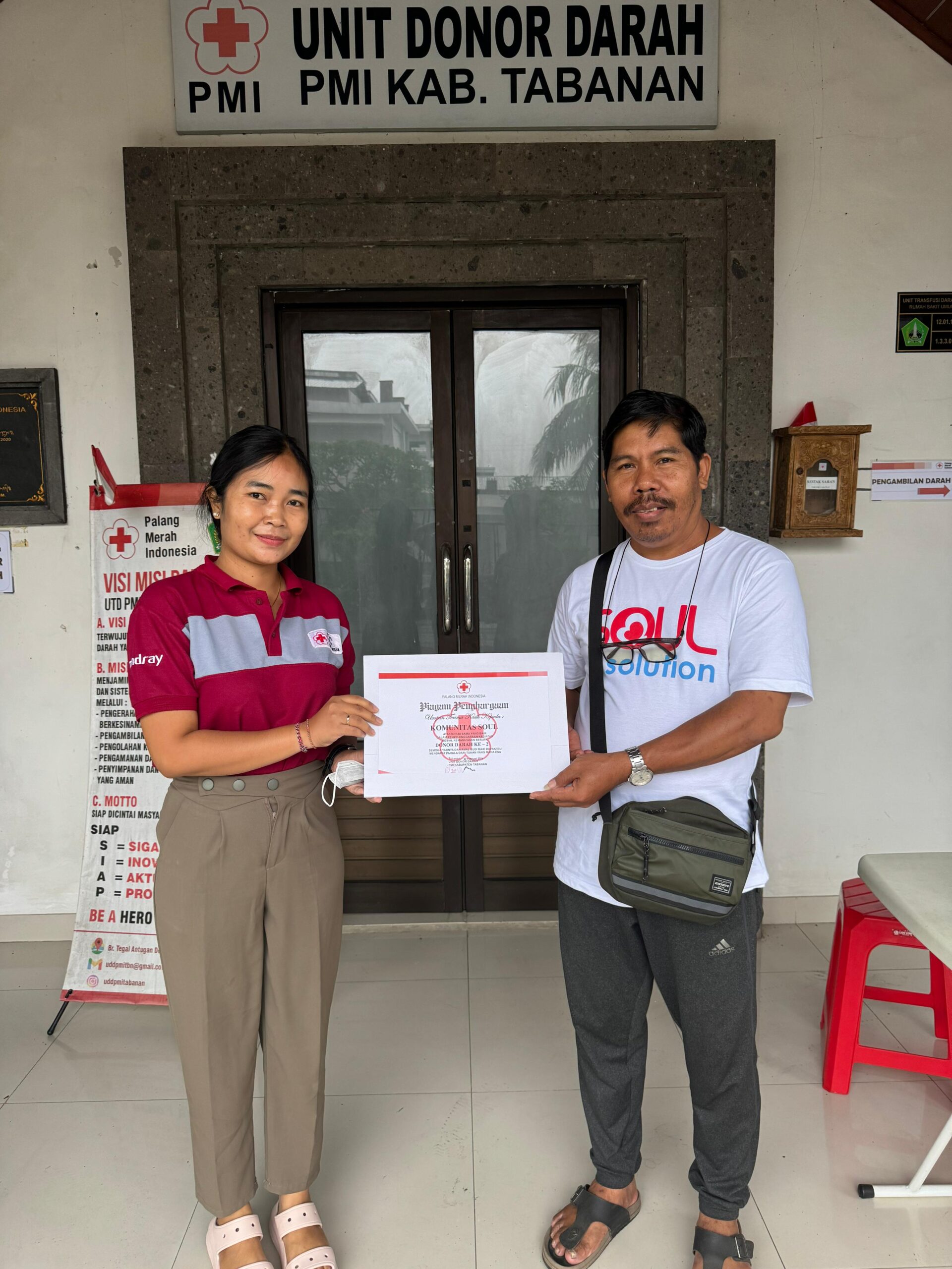 Yayasan Cahaya Cinta Kasih Bersama SOUL Community Gelar “SOUL Action Donor Darah” di UDD PMI Kabupaten Tabanan