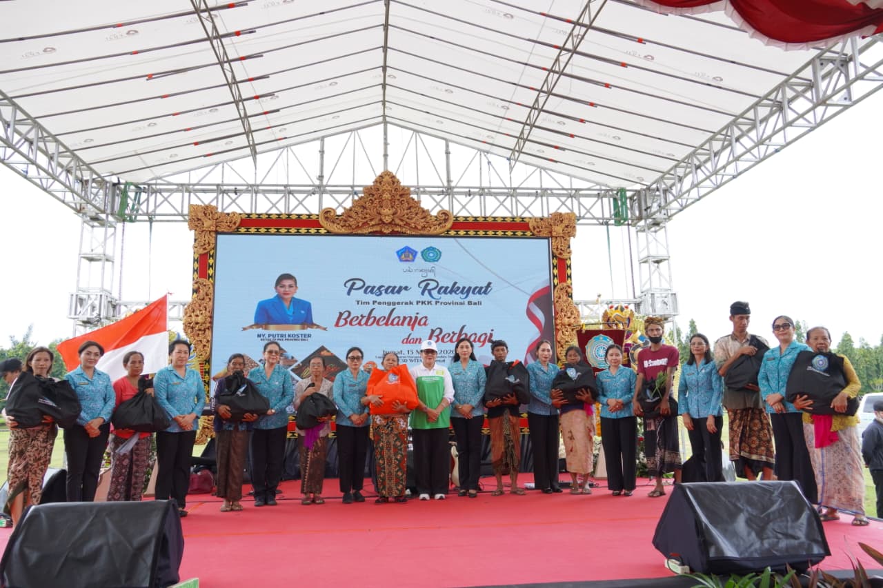 Pasar Rakyat PKK Bali Sediakan Stan Gratis bagi 138 UMKM, Dorong Perputaran Ekonomi Lokal
