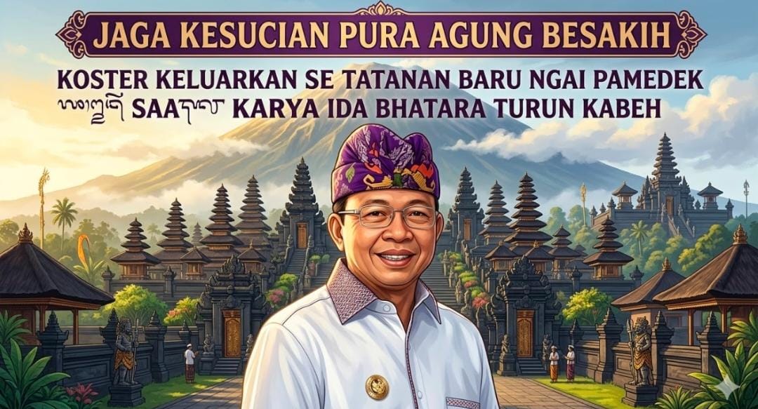 Jaga Kesucian Pura Agung Besakih, Koster Keluarkan SE Tatanan Baru bagi Pamedek Saat Karya Ida Bhatara Turun Kabeh