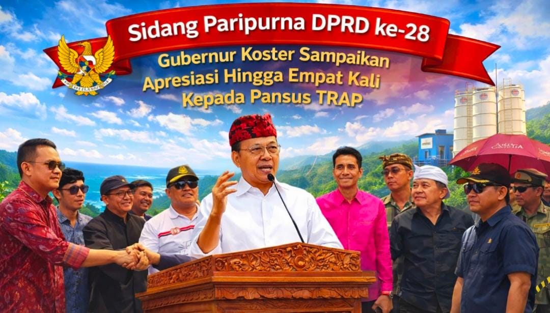 Sidang Paripurna DPRD ke-28, Gubernur Koster Sampaikan Apresiasi Hingga Empat Kali Kepada Pansus TRAP 
