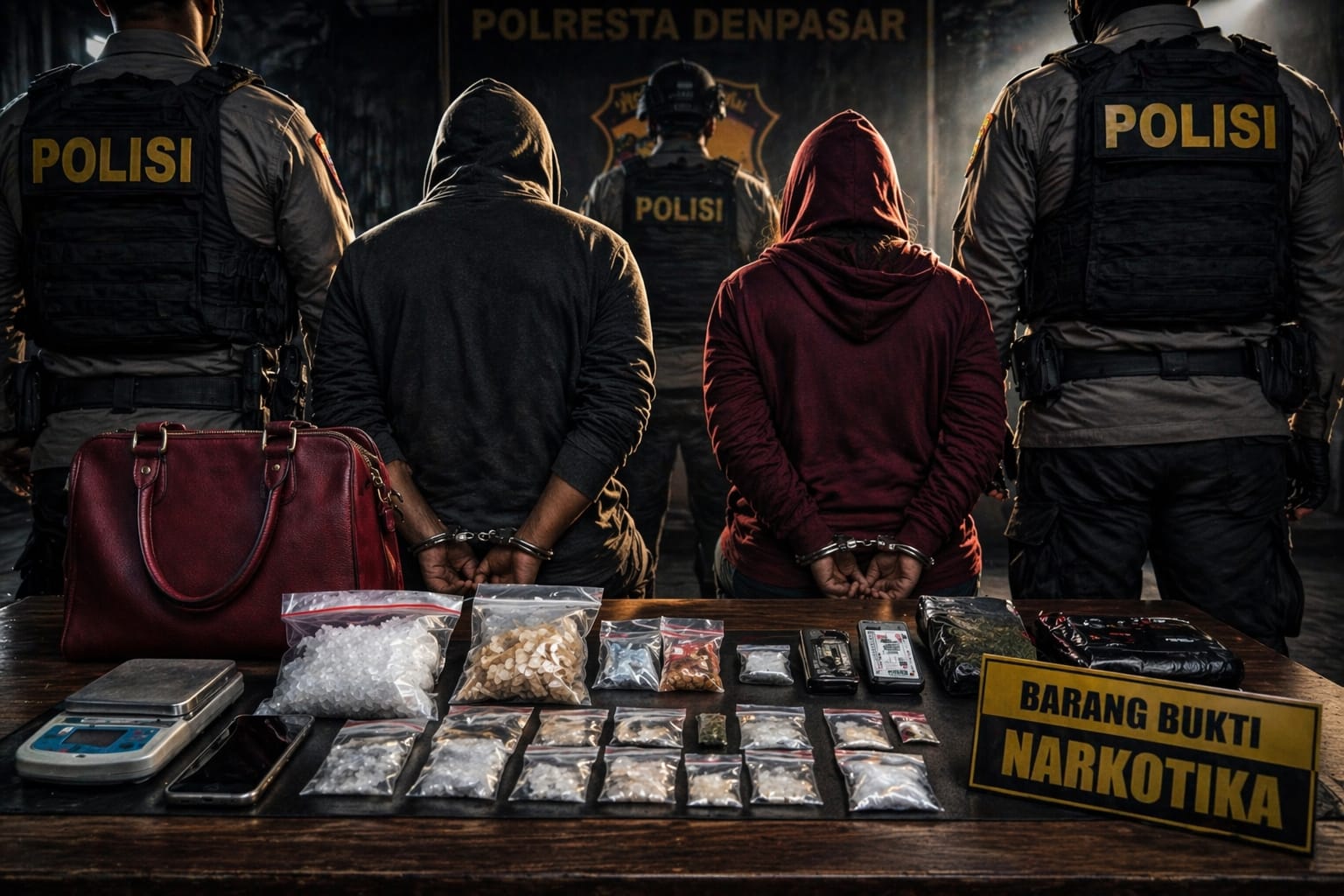 Gerebek Tempat Pemotongan Ayam, Polisi Ringkus Terduga Pengedar Narkoba di Denpasar