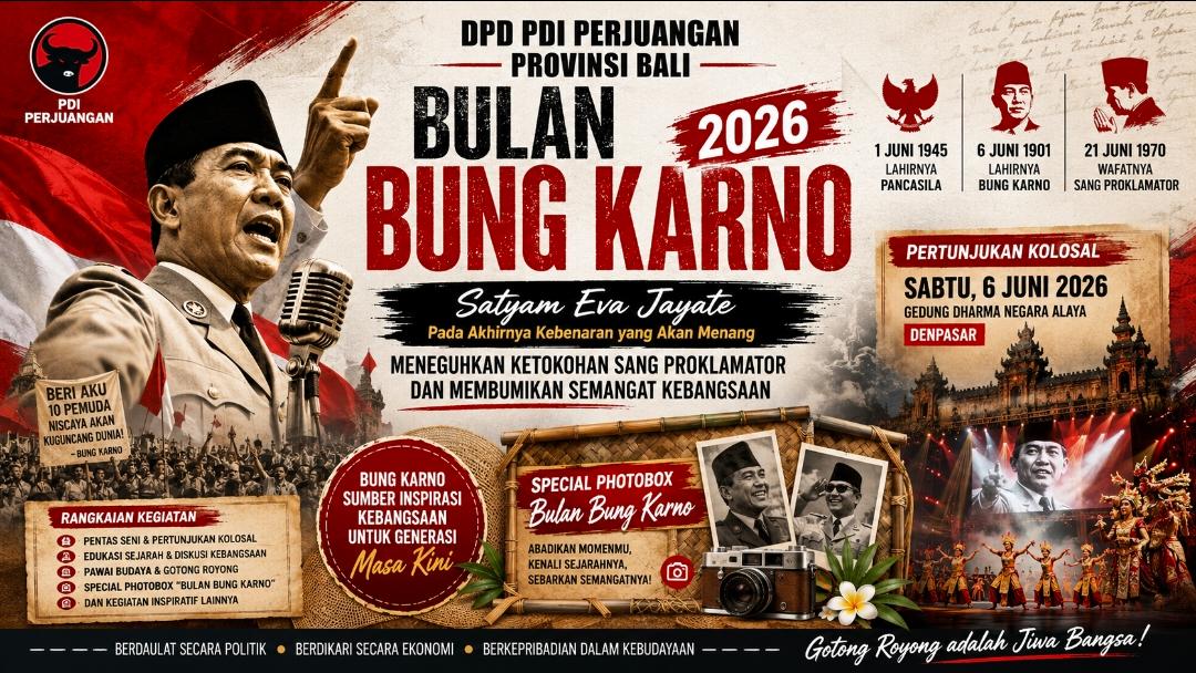 “Satyam Eva Jayate”: Bulan Bung Karno 2026 Jadi Panggung Meneguhkan Warisan Sang Proklamator