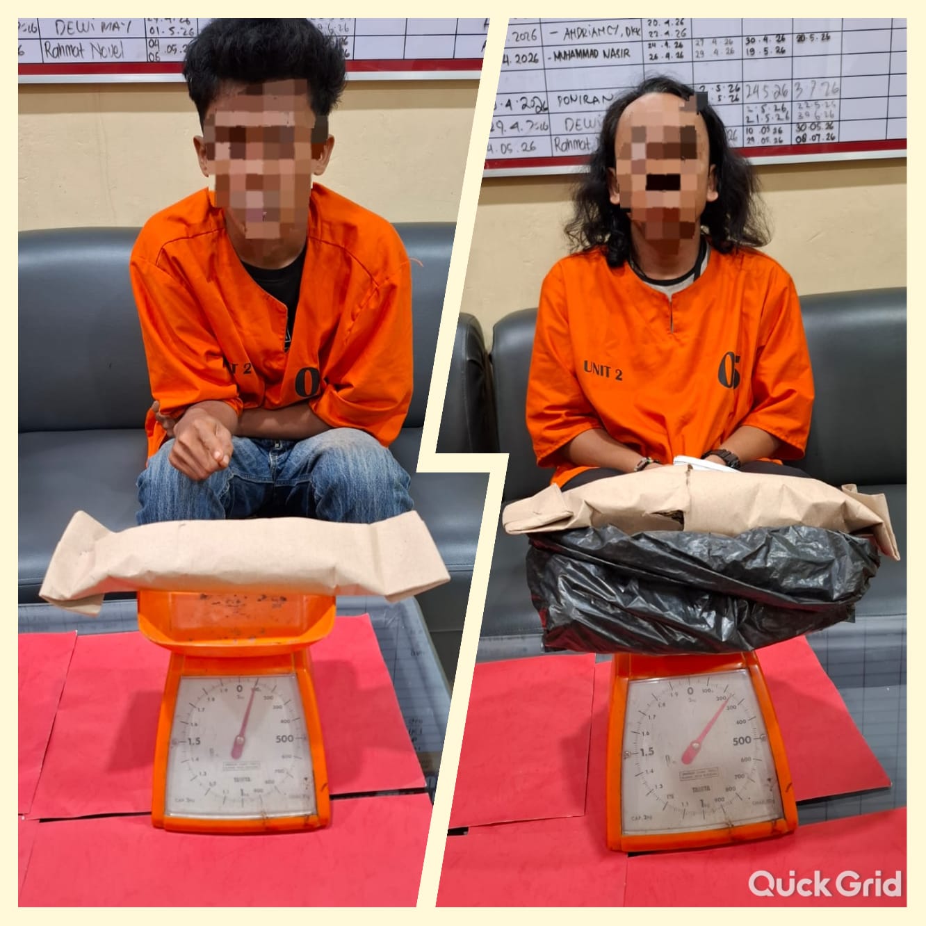 Tim Raga Polres Dumai Gagalkan Peredaran Ganja di Jalan Bahtera, Dua Tersangka Diciduk