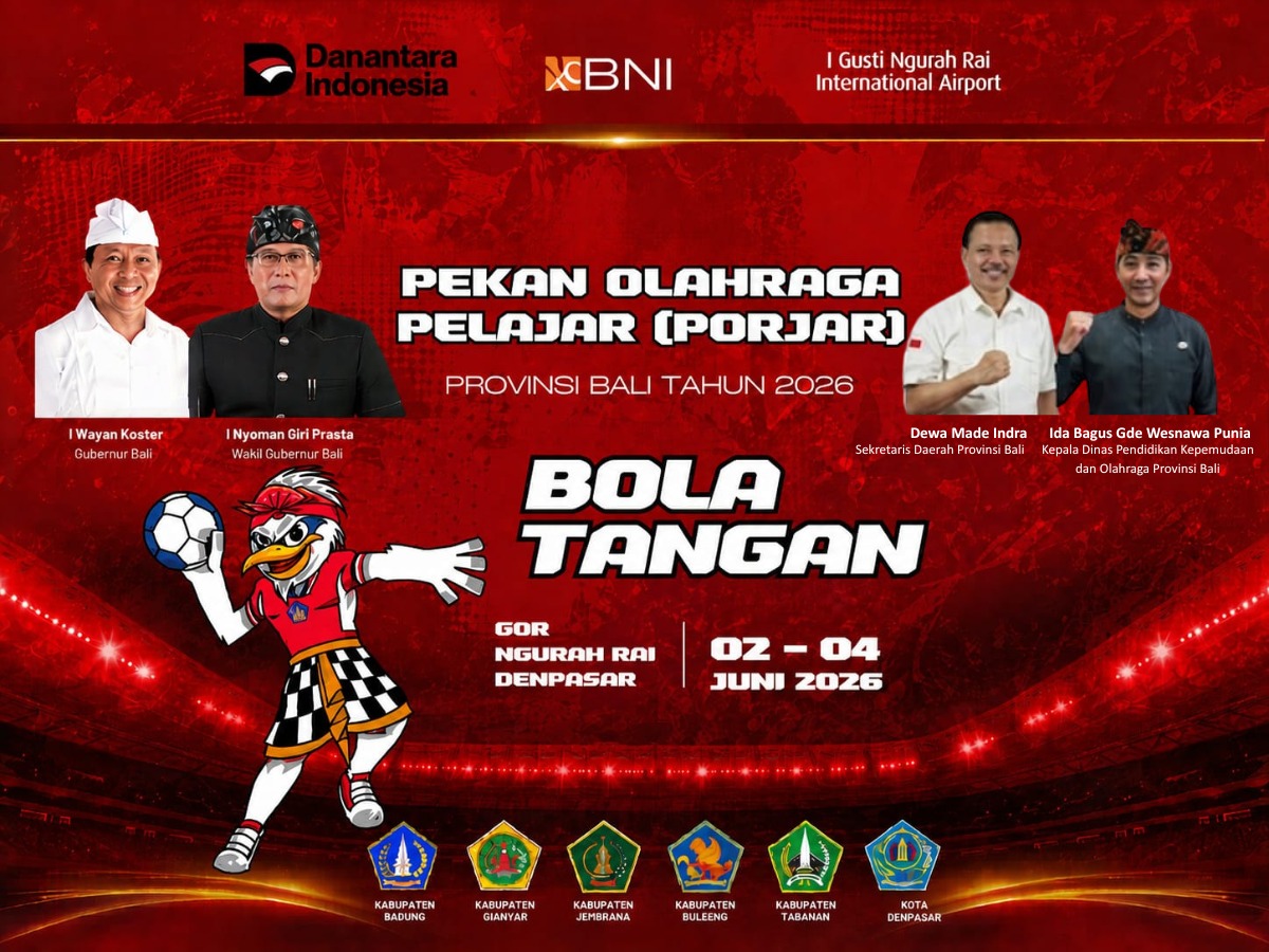 Era Baru Bola Tangan Bali Dimulai, PORJAR 2026 Jadi Panggung Lahirnya Atlet Muda Berprestasi